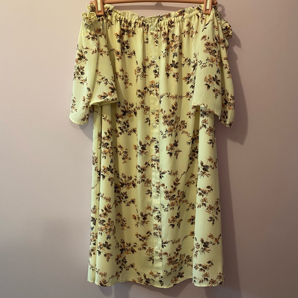 Off the shoulder floral dress